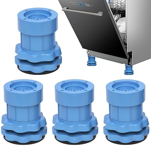 Pad Macchini - Vibrationsdämpfende Matte Anti-Abrutschen | Vibrationsdämpfendes Pad Mit Laufflächengriff | Set aus gedämpften Gummifüßen, Unterstützung für P