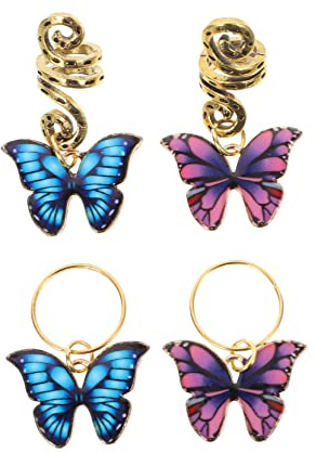 DEARMAMY 12 Piezas Accesorios para Cabello con Aleación de Joyas para Trenzas y Dreadlocks para Decoración y Adornos de Mujer