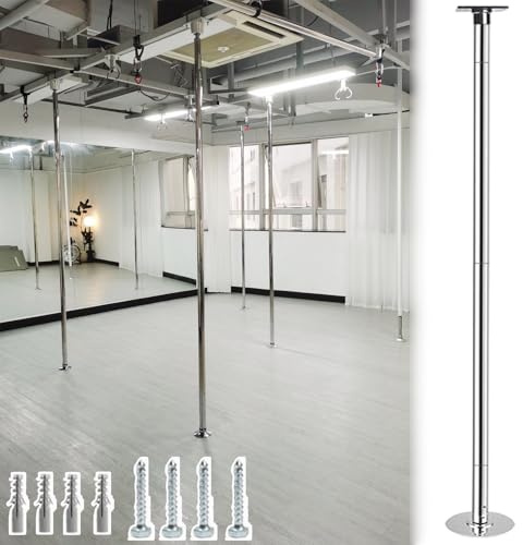 Poledance Stange Indoor Indoor-Stripper-Tanzstange für Übungen, Wohnungsfreundliche Drehbare Tanzstange für Zuhause, Studio Oder Schlafzimmer, Verlängerungsstange(3.4m - 3.6m (11.2ft - 11.8ft ))