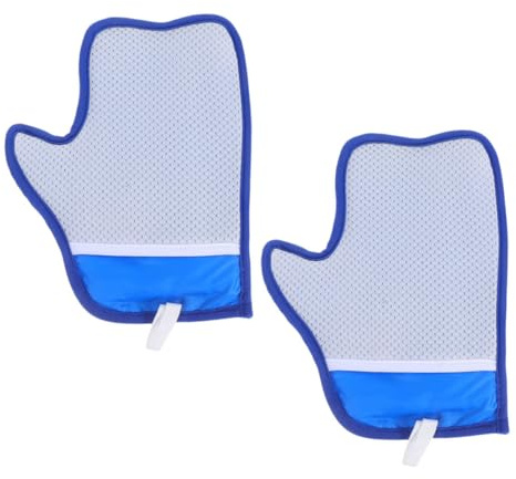 BESTonZON 2pièces Mitaines Électrostatiques pour Enlever Les Poils d'animaux Double Face pour Chiens Et Chats Nettoyage sans Effort pour Meubles Et Draps