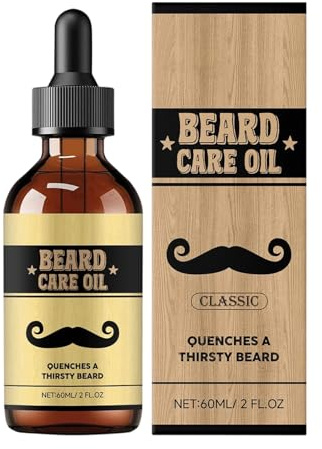 Huile à Barbe Soin Capillaire Naturel Parfumé Nourrissant 60ml | Conditionneur Barbe Styling Soin Maison Soirée Événements Spéciaux