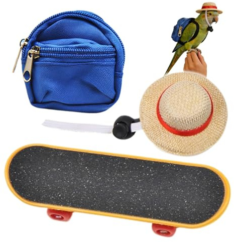 Berikningleksaker För Skäggagam 3 Delar Justerbar Liten Ödla Skateboard | Skäggagamsrullebräda För Klättring Och Utklädnad Av Husdjur Reptiler Såsom Ödlor Och Sköldpaddor För Burar Terrarier Och