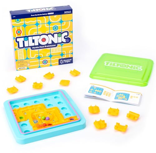 Educational Insights Tiltonic Marble Maze | Marble Circuit Board for Kids, Brain Teasers for Kids 8-12, 3D Maze Puzzle, Single Player Puzzle Games, STEM Logic-Building