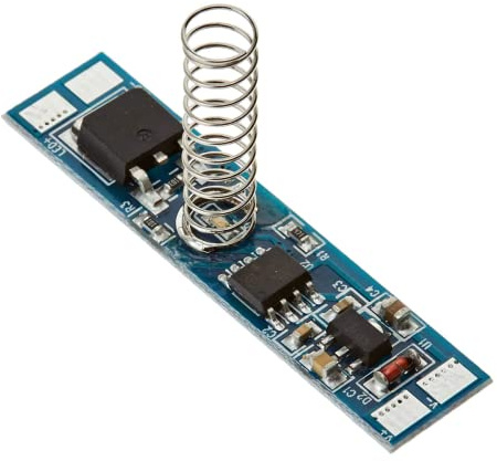 Jandei - 12 / 24V DC 96W Touch-Schalter und Dimmer-Leiterplatten-LED-Streifen, 43 mm Länge
