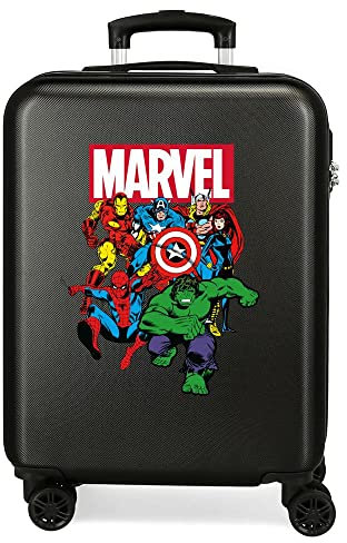 Marvel Avengers Sky Avengers Kabinenkoffer Schwarz 38x55x20 cms Hartschalen ABS Kombinationsschloss 34L 2,6Kgs 4 Doppelräder Handgepäck