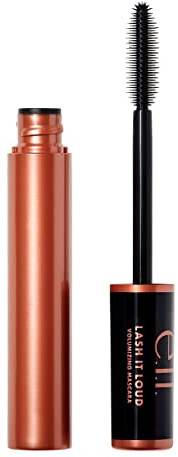 e.l.f. Cosmetics Lash It Loud Mascara, Formula Volumizing for Mega Volume Lashes, Creates Fuller & Bolder Eyelashes, Intensely Pigmented, Black, 1.1 Oz