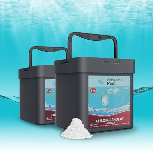 Paradies Pool Chlor Schnell Granulat für Pool, Schwimmbecken, schnell löslich, Inhalt: 10 kg