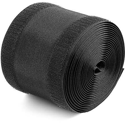 Syhood Kabelabdeckung Für Boden Cords Kabelschutz Kabel Abdeckung Kabelmanagement Für Büro Teppich Organisiert Und Geschützt Stolperfallen 10, 2 x 4, 5 M, Schwarz | Klettverschluss-Design, Teppichdrahtabdeckung, Bodenkabel-Management, verhindert Stolpern, für Büroteppich