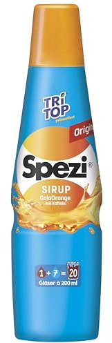 TRi TOP Spezi ColaOrange Getränkesirup | Gleicher Geschmack wie SPEZI als Original | Besonderer Cola-Orange-Kick mit viel Frucht | Feine Mandarinen-Note und Orangenöl (1 x 500 ml)