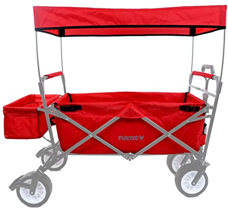 Fuxtec Bollerwagen-Stoffbezug Bollerwagen JW76C - Stoffbezug komplett - Rot - passend für Modell-Reihe JW76C