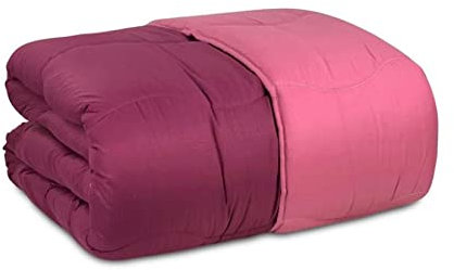 Piumone per Letto Singolo in Microfibra, Imbottitura in Poliestere, Trapunta 170x260 cm, per Bambino e Bambina (Rosa)