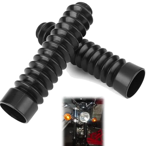 Tissting Motorrad Vordergabel Abdeckung, 205 x 52 x 37 mm Universal Kunststoff Motorrad Gabel Stoßdämpfende Staubschutzhülle für Fahrrad, Motorrad