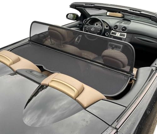 Aperta Windschott passend für Mercedes-Benz CLK (2004-2010) 100% Passgenau OEM Qualität Schwarz Windstop Windabweiser