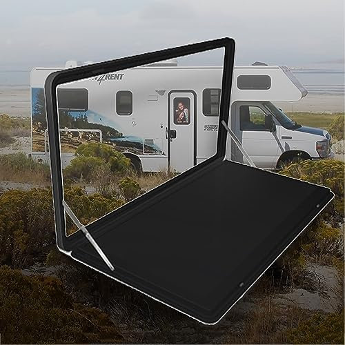 Klappbarer Wohnmobil Tisch, Wandtisch Klappbar für Wohnmobile, Wandklapptisch Wand Klapptisch, Bausatz aus Aluminiumlegierung, Leicht Belastbar mit 20 Kg, Perfekt für Wohnmobile und Wohnmobile ( Color