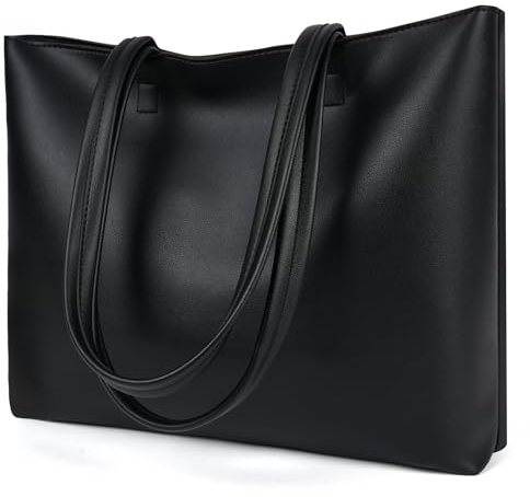 flintronic Damen Henkeltaschen, Handtasche Damen, PU-Leder-Handtasche mit Reißverschlussfach, Große Schultertasche PU Leder Tote Shopper Bag für College, Schule, Arbeit, Alltag, Reisen