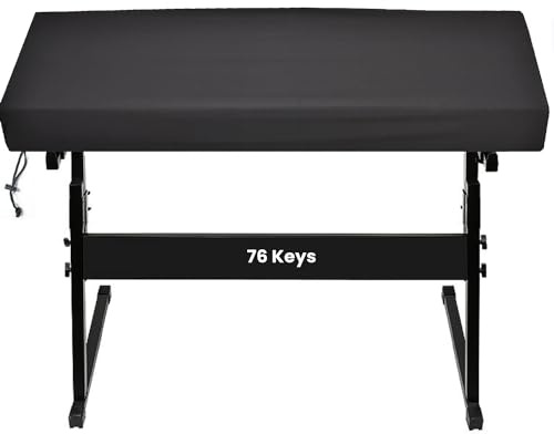 Tastiera digitale e tastiera portatile Arranger Keyboard, custodia antipolvere in tessuto elastico, per la maggior parte delle marche di tastiera digitale (copertura a 76 tasti)