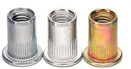 Nieten, 20 stücke M3 M4 M5 M6 M8 304 Edelstahl Kohlenstoffstahl Aluminium Flachkopf Blindnietmutter Einsatz Rivnut Nutsert for Schraubbolzen(Stainless steel A M5)