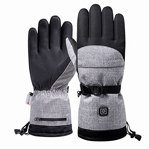 Skihandschuhe, wasserdicht, warm, für Damen und Herren, Motorradhandschuhe, Wandern, Winter, beheizte Handschuhe und Ski-zu-Touchscreen, atmungsaktiv, Radfahren, Heizhandschuhe, Handschuhe für Damen