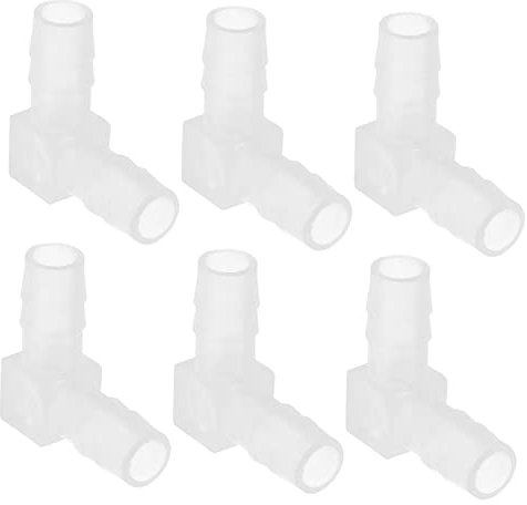ANDRESLAD 6stücke Kunststoff Schlauch Armaturen Schlauch Winkelverbinder Schlauchverbinder Anschlüsse Für PVC Pu Gummi Öl Schläuche