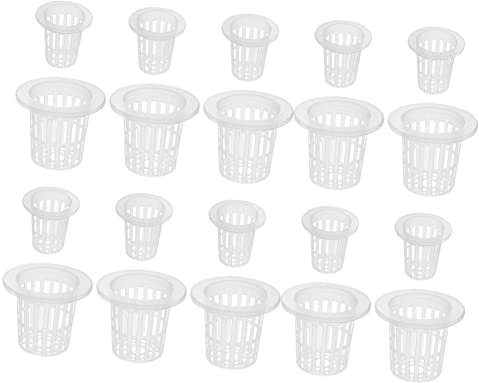 BESPORTBLE 60piezas Cestas De Hidropónico Transparentes para De Baskets Soilless para Soporte De para Jardinería Casa