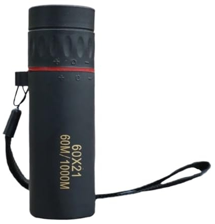 Jumelles Monoculaires Zoom 60x21 BAK4 avec Dragonne Mini Télescope Portable Optique for Télescope De Chasse De Camping en Plein Air