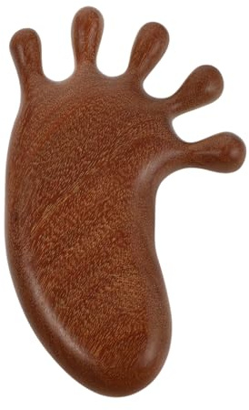 minkissy Holz Massagekamm für Kopfhaut und Kopf Tragbar Sanft zur Kopfhaut für Massage und Haarpflege Braun für Unterwegs