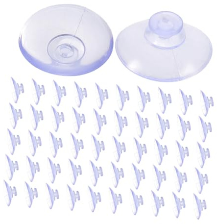 HAWILLOSCH 200piezas Transparentes para Acuarios y Ventanas Almohadillas De Succión Anticolisión para Superficies Fijación Sin Herramientas