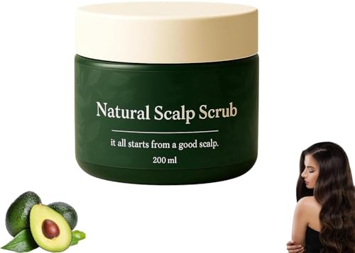Scrub esfoliante naturale per il cuoio capelluto. Detergente profondo e nutriente. Esfoliante, idratante e confortevole. Allevia la secchezza per tutti i tipi di capelli.
