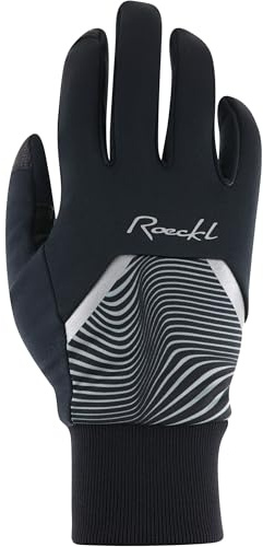 Roeckl Wirsberg Damen Winter Fahrrad Handschuhe lang schwarz/grau 2026: Größe: 6.5
