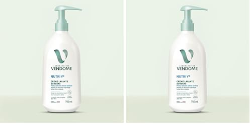 LABORATOIRES VENDÔME - NUTRI V+ - Crème Lavante Surgras - Nettoie En Douceur & Protège La Barrière Cutanée - Effet Nourrissant & Protecteur - Enrichi En Aloe Vera - Peaux Sèches À Très Sèches - 750ml