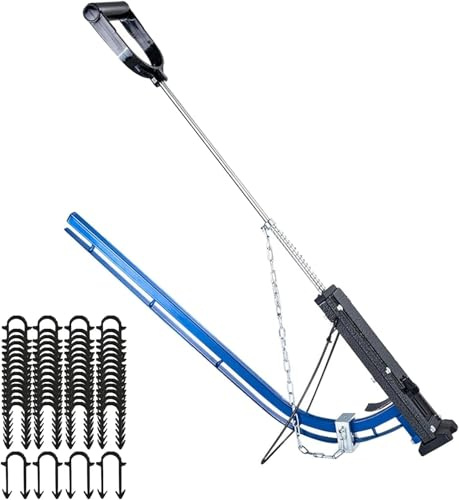 Underfloor Heating Pipe Clip Tacker Gun, Handheld Floor Nail with 300 Staples, Aluminum Alloy, Easy Installation, Heavy Duty Hammer for Φ20mm Clips