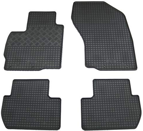 Gummi Fußmatten Set, 4teilig, Gummifußmatten Gummimatten Matten