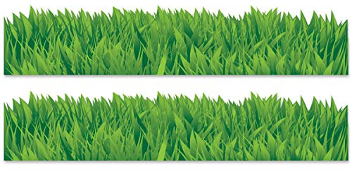 Wandkings Bordüre - Wähle ein Motiv - Grasbordüre - 2x selbstklebende Wandbordüren je 114 cm - Gesamtlänge: 228 cm - Höhe: 20,8 cm