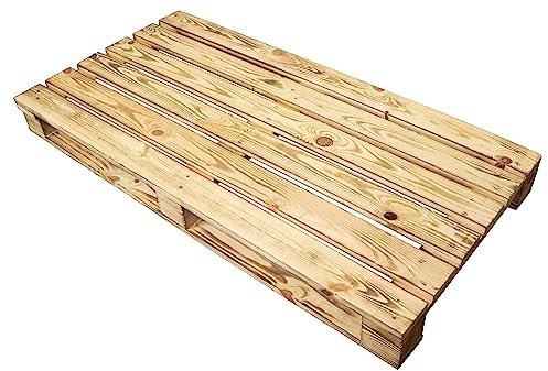 Holzpaletten/Palette Shabby Chic aus Holz - Einwegpalette Tauschpalette Upcycling Palettentisch (1 Stück_Geflammt)