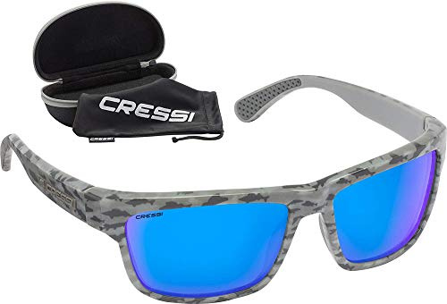 CRESSI Ipanema Sunglasses CAMO Grey Mirrored Lens Blue