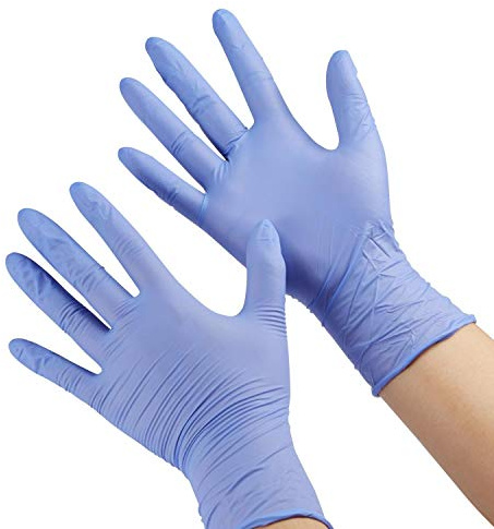 ZOMCHAIN Kids Gloves Disposable, Nitrile Gloves for 4-10 Years - Latex Free, Food Grade, Powder Free - for Crafting, Cooking, Cleaning - 100 PCS Purple