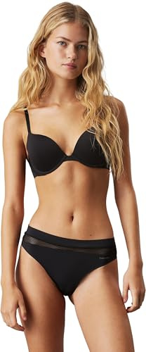 Calvin Klein unisex - vuxen Underkläder Stringtrosa, svart, M
