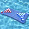 Faburo Matelas gonflable, 155 x 76 x 13 cm, pour piscine, flottant, pliable, porte-gobelet, jeux de fête, sans gobelet