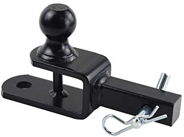 TOPTOW Receptor de Enganche de Remolque 3 en 1 ATV/UTV 64032 Adaptador de Montaje en Bola con Bola de 1 7/8 Pulgadas, Apto para Receptor de 1-1/4 Pulgadas.