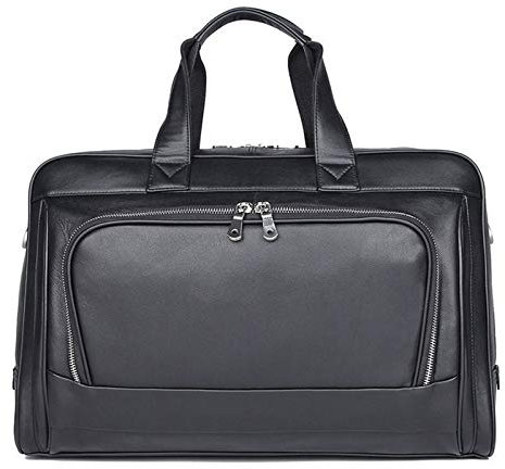 Businesstasche Aktentasche Männer Handtasche, Mens 17inch Laptop Portfolio Umhängetasche Schultertasche echtes Leder-Kurier-Beutel-Geschäft Work Aktentasche Große Satchel Jungen Messenger Schultertasc