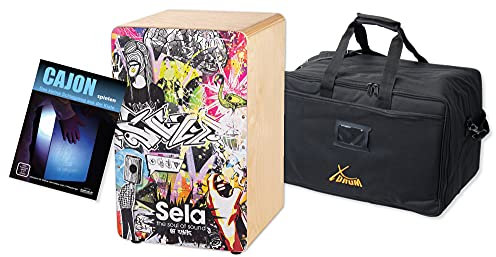 Sela Art Series Cajon Urban - Design Cajon mit Sela Snare System und Clap-Corners, SE 174