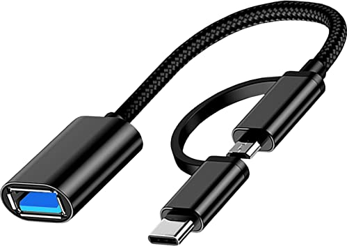 SELIACR Adattatore USB C/Micro, Convertitore USB C a Micro, OTG: compatibile con Samsung Galaxy/Google/PPC/iMac