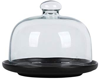 XIALIUXIA Mikrowellenabdeckhaube/Mikrowellen Abdeckung/Fliegenhaube,Dessert-Server Foto-Requisiten, Glas-Kuchen-Kuppel-Abdeckung, Obst-Käse-Kuppel, Lebensmittel-Kuppel-Abdeckung, Keramikplatten, Ku
