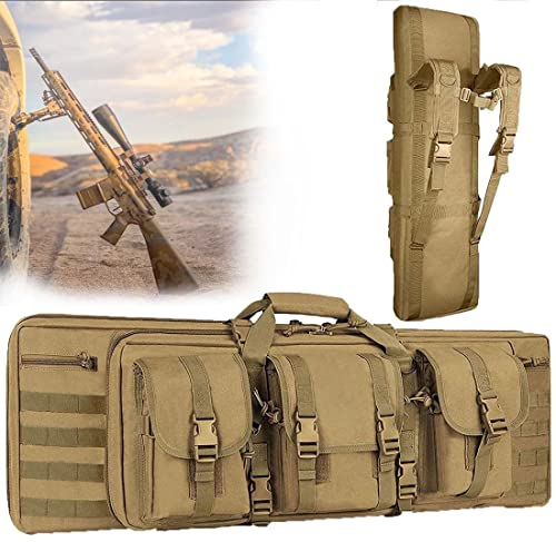 EBSBAG Rucksack für Gewehre und Pistolen, Aufbewahrungstasche für Airsoft-Gewehre, Waffenscheide, große Kapazität, Tan-118 cm (Tan 93 cm)