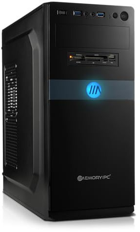 Memory PC Office, Multimedia, Business AMD Ryzen 5 5600G 6X 4.4 GHz Turbo, 16 GB DDR4, 1 TB NVMe SSD, DVD-Brenner, 6X USB, Win 11 Pro 64bit