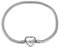 KunBead Snake Chain Charm Bracelets Compatible with Pandora Charms with Heart Clip Lock Clasp for Jewellery Making