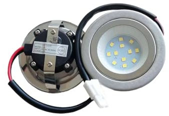 ruehalf Ampoule LED for hotte aspirante, 2 pièces, 1.5W, 220-240V, for Trou de 55mm, 60mm, éclairage sous-Meuble de Cuisine, Placard, équivalent à Une Ampoule halogène de 15W (Color : Warm White 3000