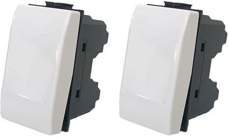 Set di 2 Deviatori Elettrici Compatibili con Bticino Matix, Deviatore Ideali per Frutti Elettrici (2 Deviatori)