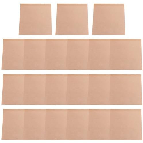 Vobumix 100pcs Greaseproof Paper Bags - Brown Kraft Paper Food Wrapping Bags for Snacks, Lunch, Bakery
