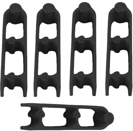 Clip organizer per cavi, morsetti di fissaggio stampati in 3D, soluzione robusta per la gestione dei cavi, design elegante e minimalista, forte supporto adesivo, 5,4 x 1,7 cm, per scrivania e parete